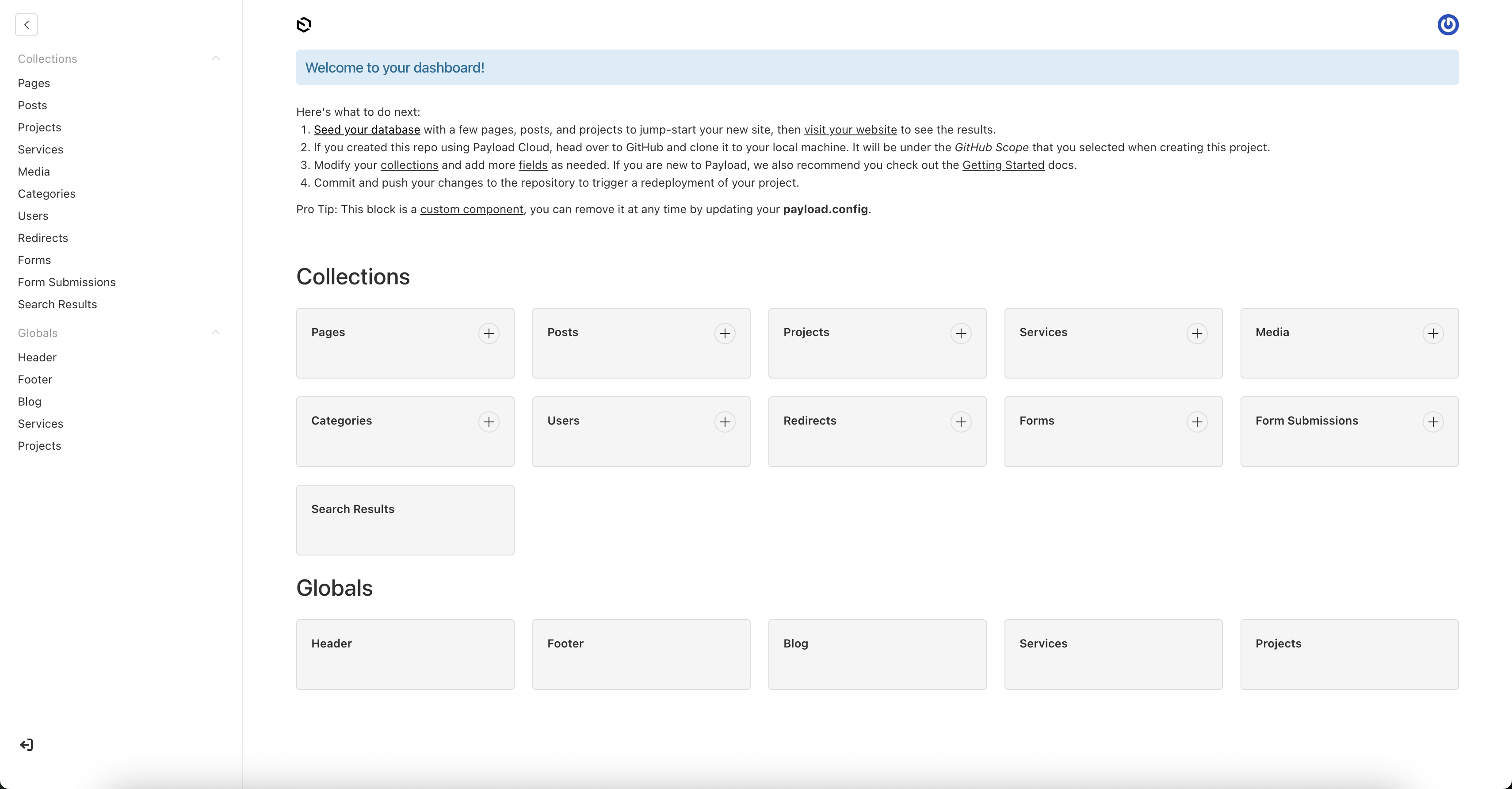 Pixy - Creative Portfolio Payload Theme - Admin Description 1