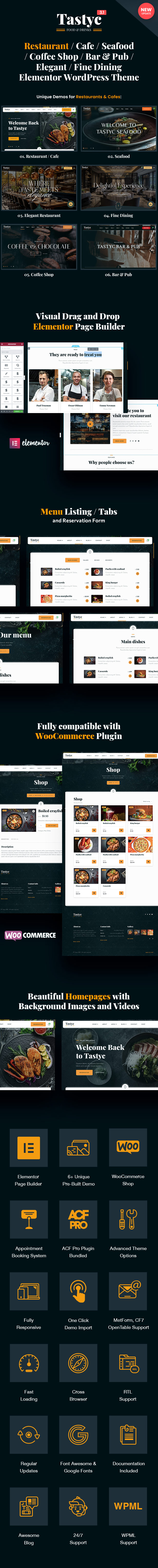 Restaurant / Pub / Cafe WordPress Theme