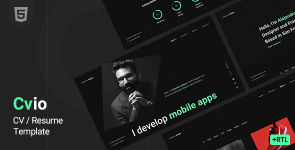 Cvio – Personal Portfolio HTML5 Template