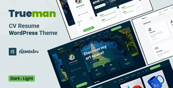 Trueman – CV Resume WordPress Theme