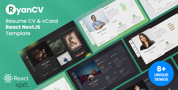 RyanCV – CV Resume React NextJS Template