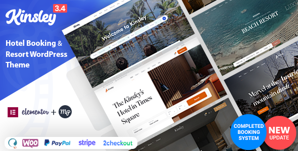 Kinsley – Hotel Booking WordPress Theme