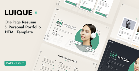 Luique – Personal Portfolio HTML5 Template