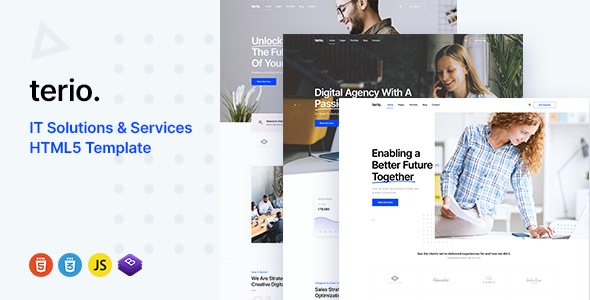 Terio – Digital Agency & IT Solutions HTML5 Template