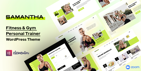Samantha – Fitness WordPress Them