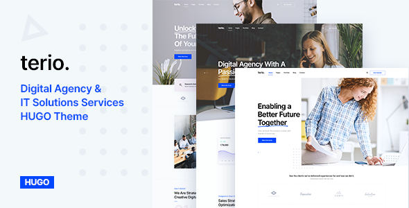 Terio – Digital Agency & IT Services Hugo Theme