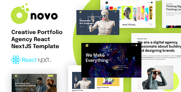 Onovo – Creative Portfolio Agency React NextJS Template