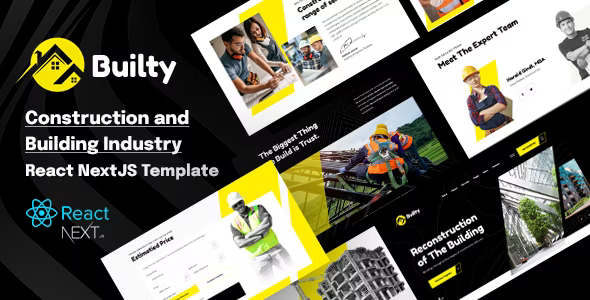 Builty – Construction & Industry React NextJS Template