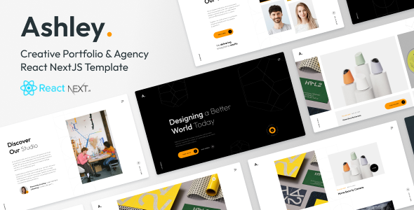 Ashley – React NextJS Creative Portfolio Template