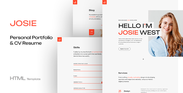 Josie - Personal Portfolio HTML Template