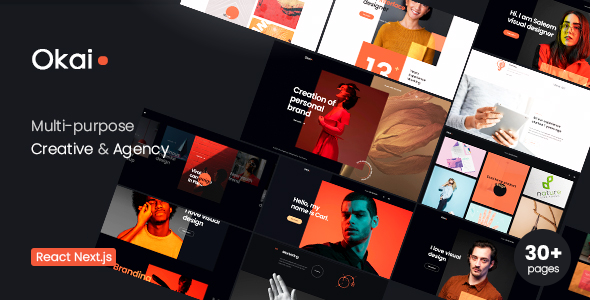 Okai – Creative Portfolio & Agency React NextJS Template